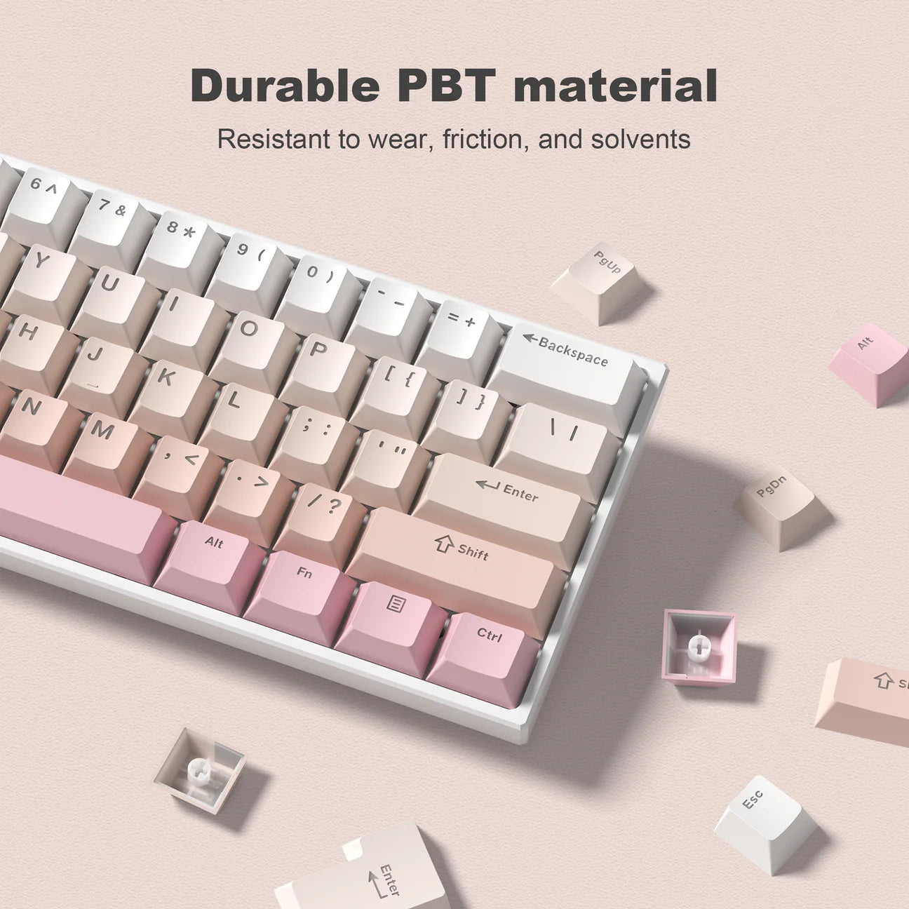 Sakura Gradient Backlit Cherry Profile Double Shot PBT Keycap