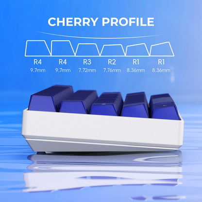 Klein Blue Frost Jade Cherry PBT Keycaps