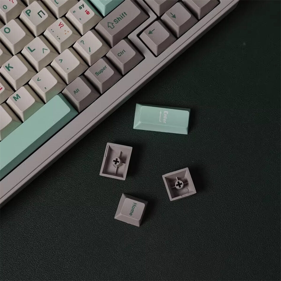 Retro Green Greek Cherry PBT Keycaps