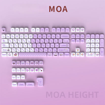 Taro Bobo Japanese MOA PBT Keycaps