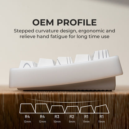 Topographic Pattern Backlit OEM PBT Keycap