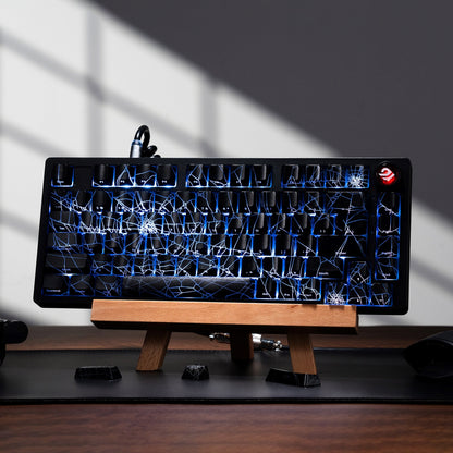 PREMIUM SPIDER WEB  Black Version Pattern OEM Profile IMD Tech Keycap Set