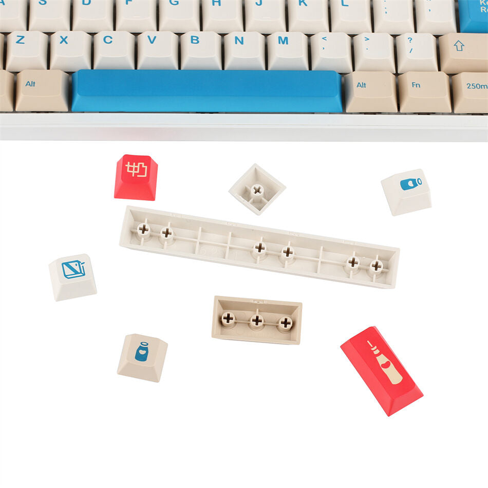 Soy Milk Cherry PBT Keycaps