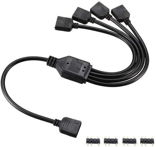 UPHERE 1 TO 4 ARGB 3PIN 5V SPLITTER CABLE