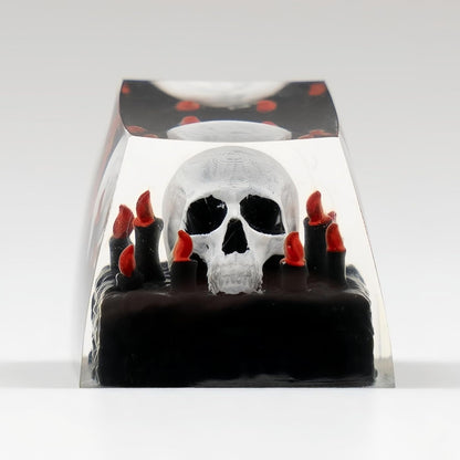 Candle Skull Resin Handmade Artisan 1u Keycap