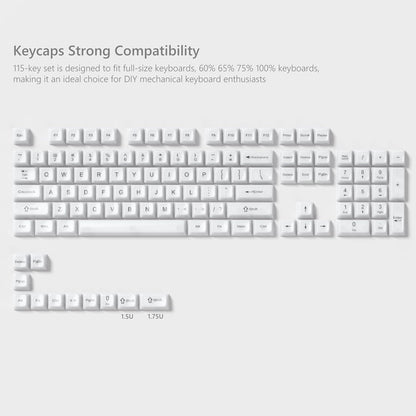 White Translucent Jelly MDA Keycaps