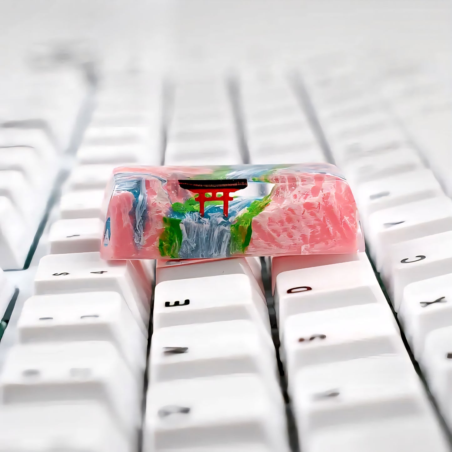 Spring Autumn Sakura Torii Volcano Premium Shinethrough 2.25u Resin Shift Enter Artisan