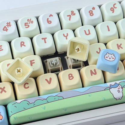 Kawaii MOA PBT Keycaps Mac Compatible