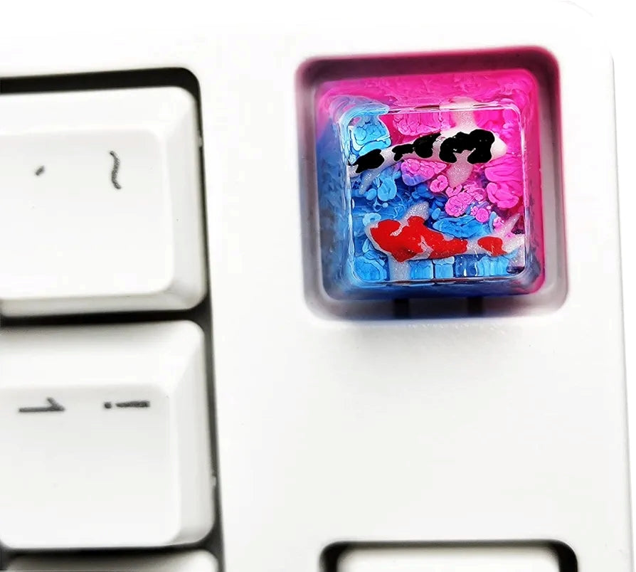 Koi Fish Resin Artisan Keycap Esc 1U