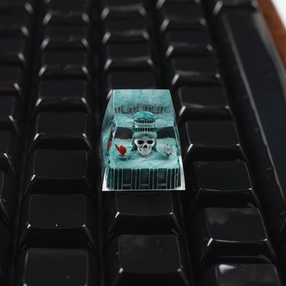 Statue Skull Resin Artisan Handmade 1u Keycap