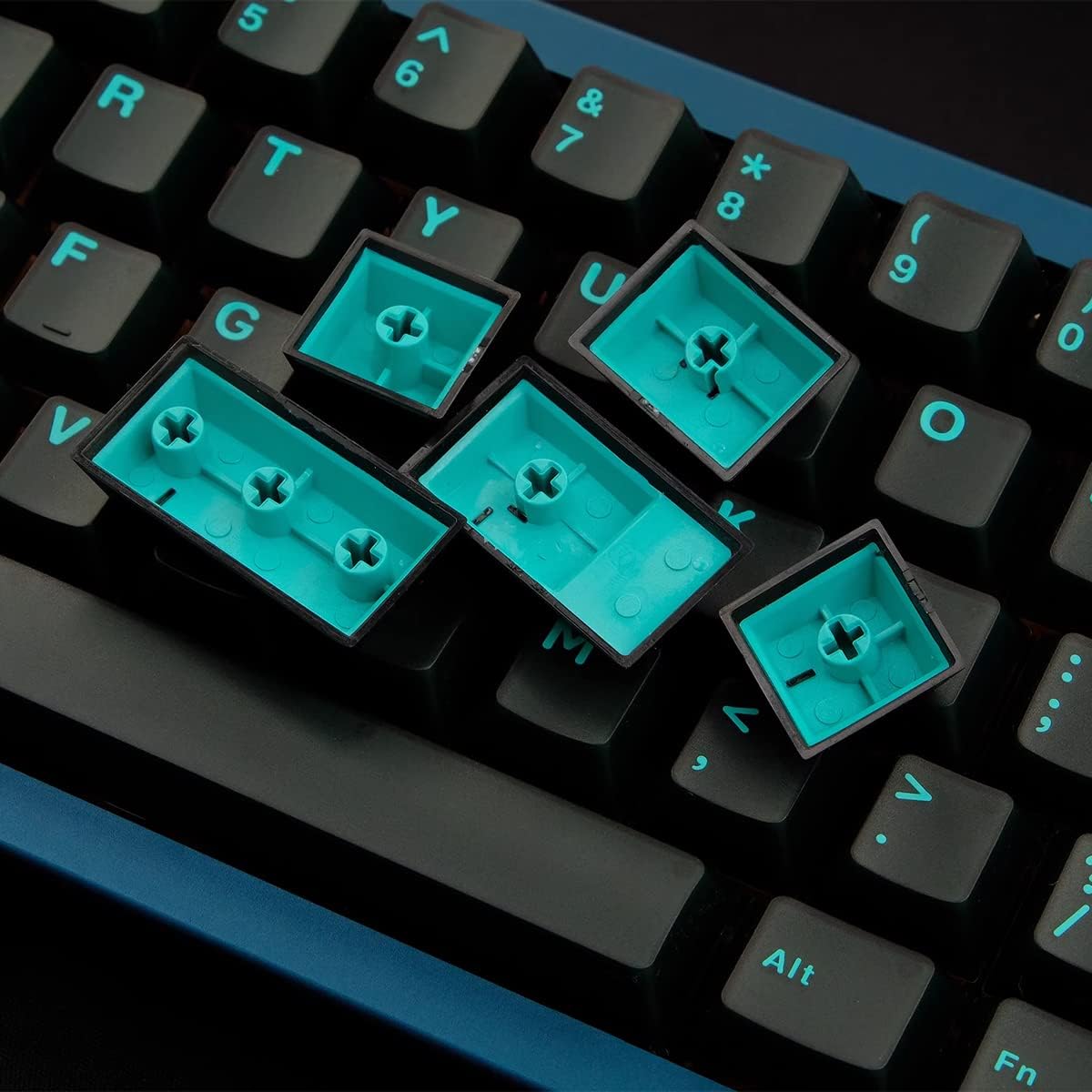 Cyan AIFEI PYGA Keycaps