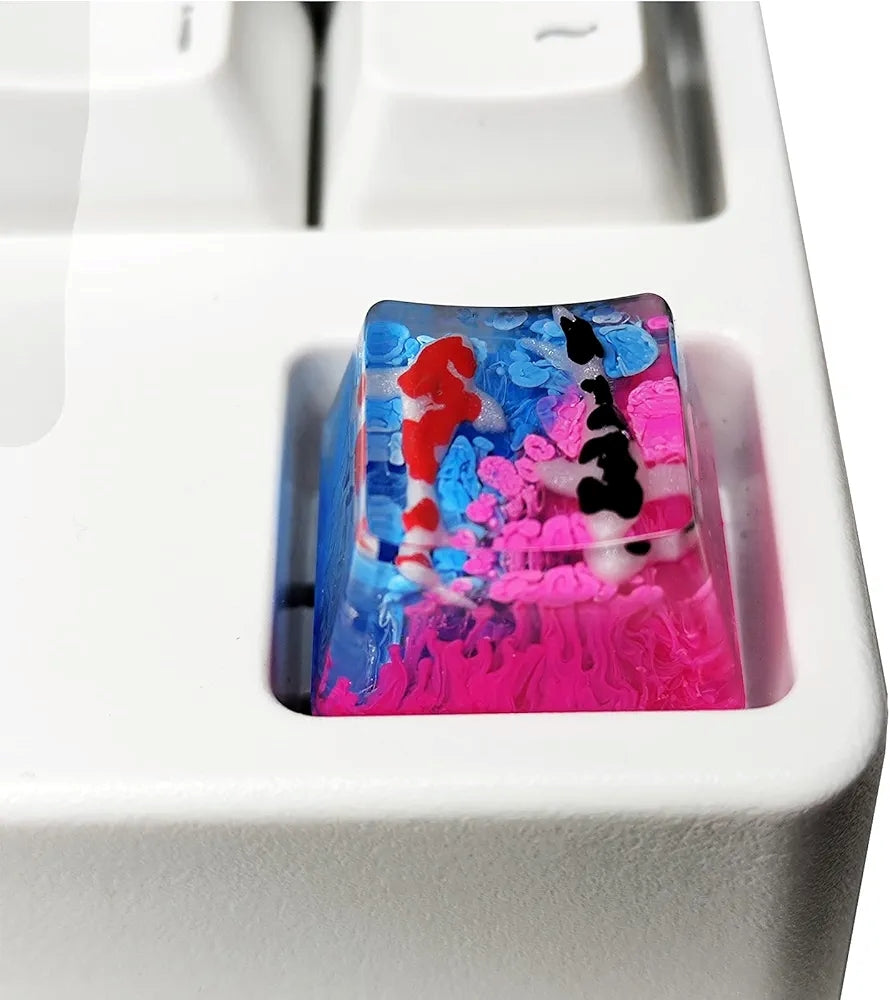 Koi Fish Resin Artisan Keycap Esc 1U