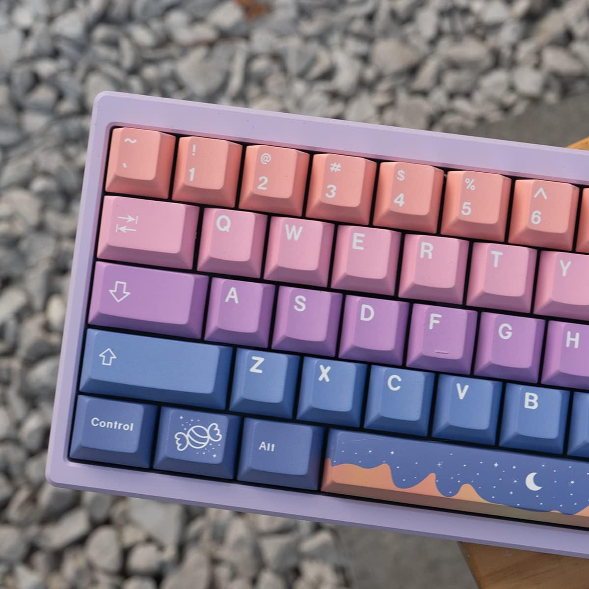 Castle Night Gradient Cherry Pbt Keycaps