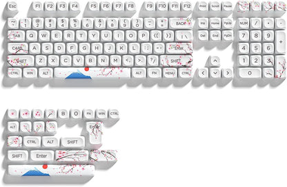 Womier Mount Fuji Cherry Blossom MOA PBT Keycaps