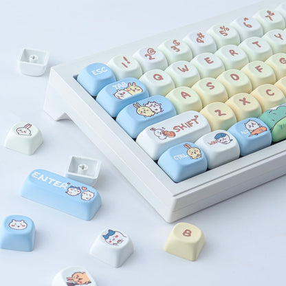 Kawaii MOA PBT Keycaps Mac Compatible