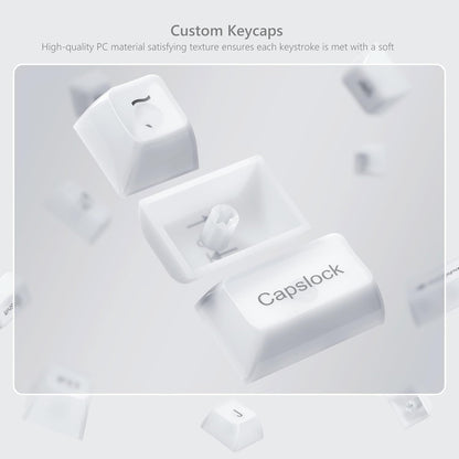 White Translucent Jelly MDA Keycaps