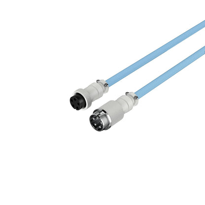 HyperX Coiled Cable Stylish Design, 5-Pin Aviator Connector Red Black/Blue White/Green White
