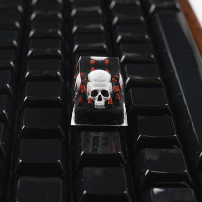 Candle Skull Resin Handmade Artisan 1u Keycap