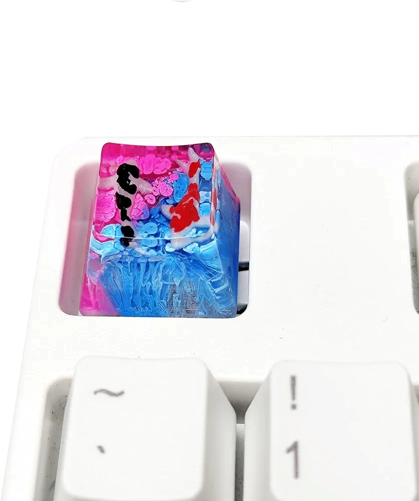 Koi Fish Resin Artisan Keycap Esc 1U