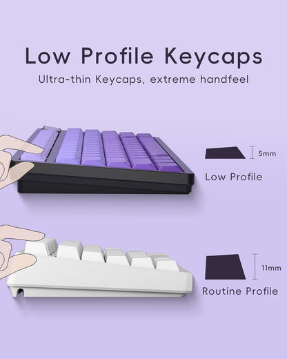 Womier Royal Violet Skyline Low Profile Keycaps