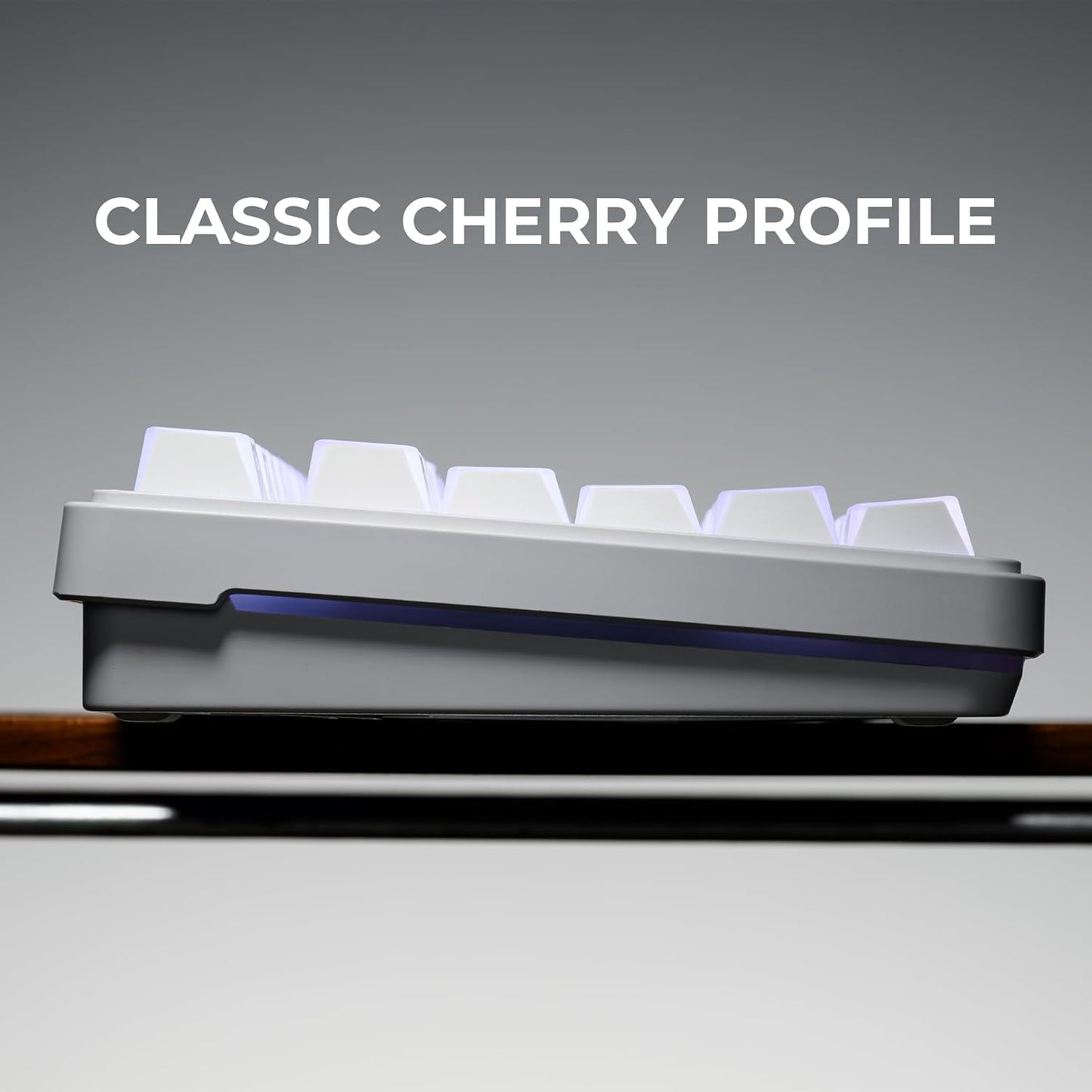 White Prism Side Backlit Cherry PBT Keycaps