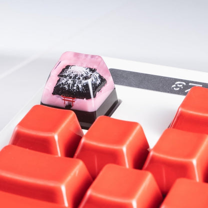 Sakura Mount Fuji SA Resin Artisan 1u Keycaps