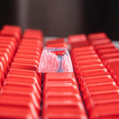 Sakura Snow Spring Torii Gate Resin Artisan 1u Keycap