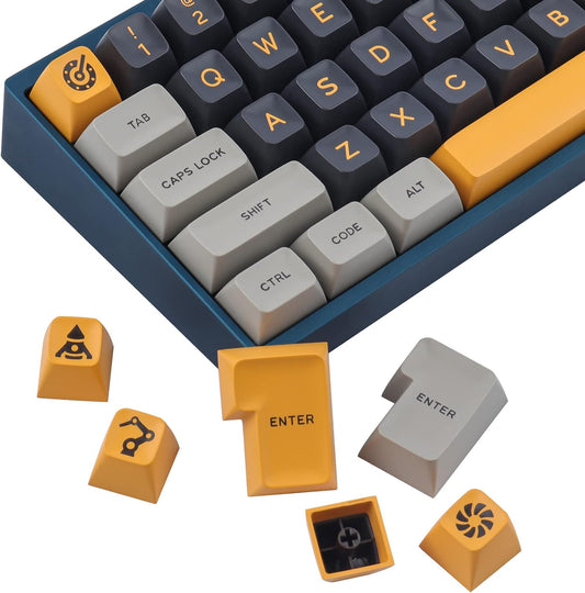 Yellow Screen Quality SA Doubleshot Keycaps