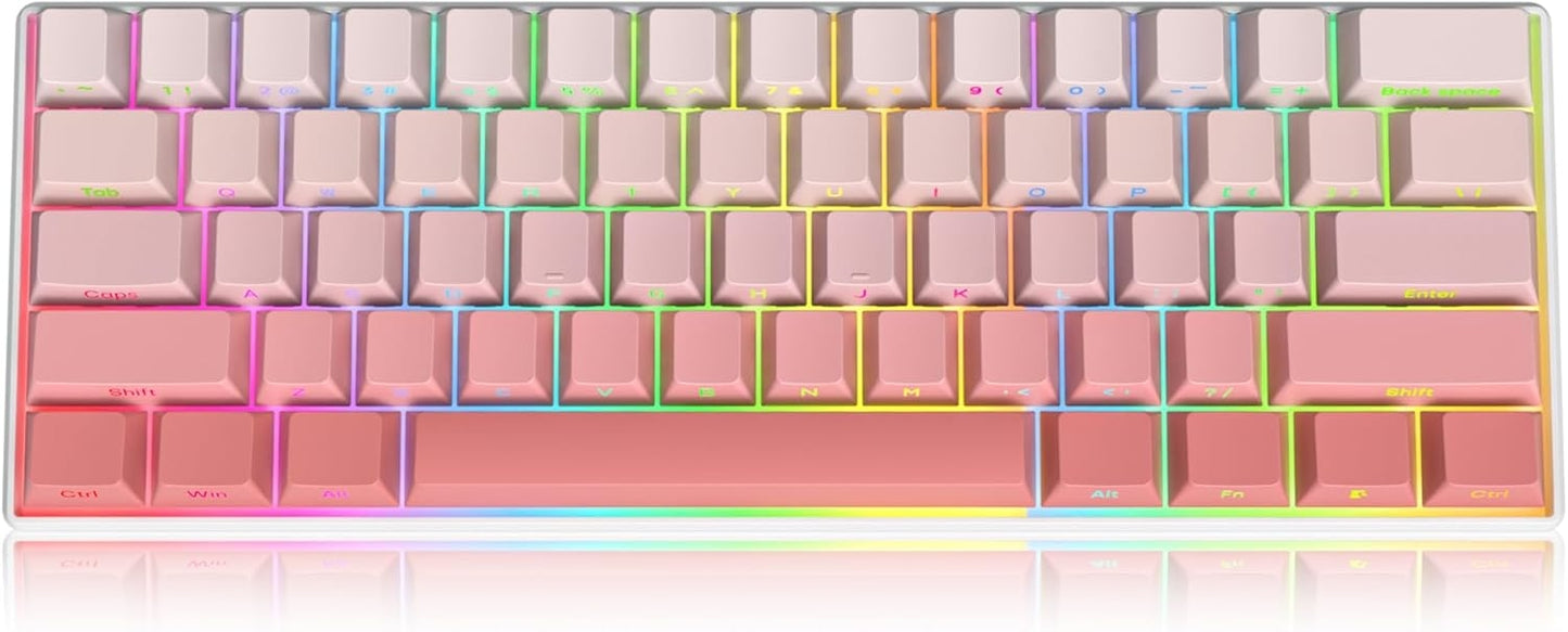 Peach Pink Side Backlit Cherry Pbt Keycaps