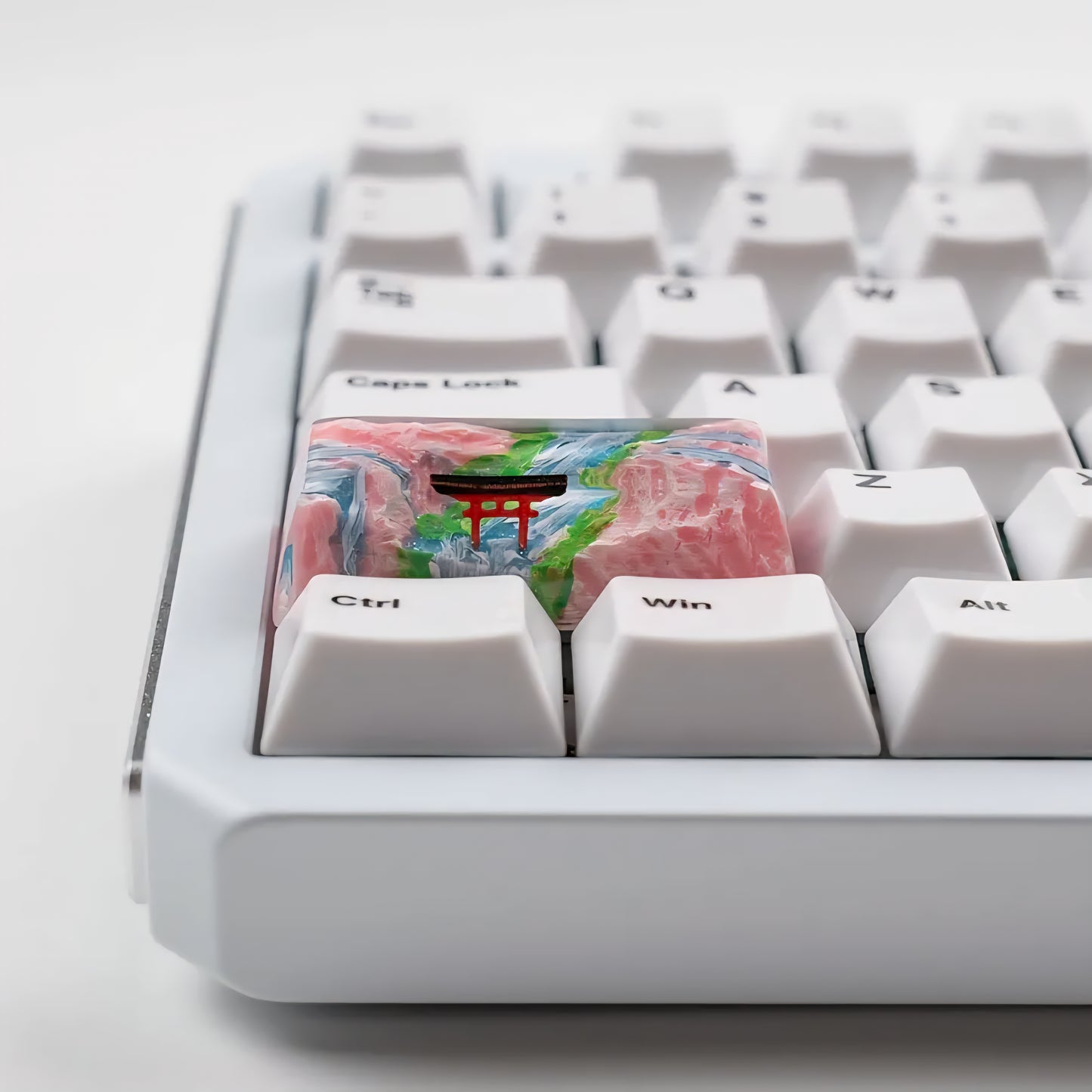 Spring Autumn Sakura Torii Volcano Premium Shinethrough 2.25u Resin Shift Enter Artisan