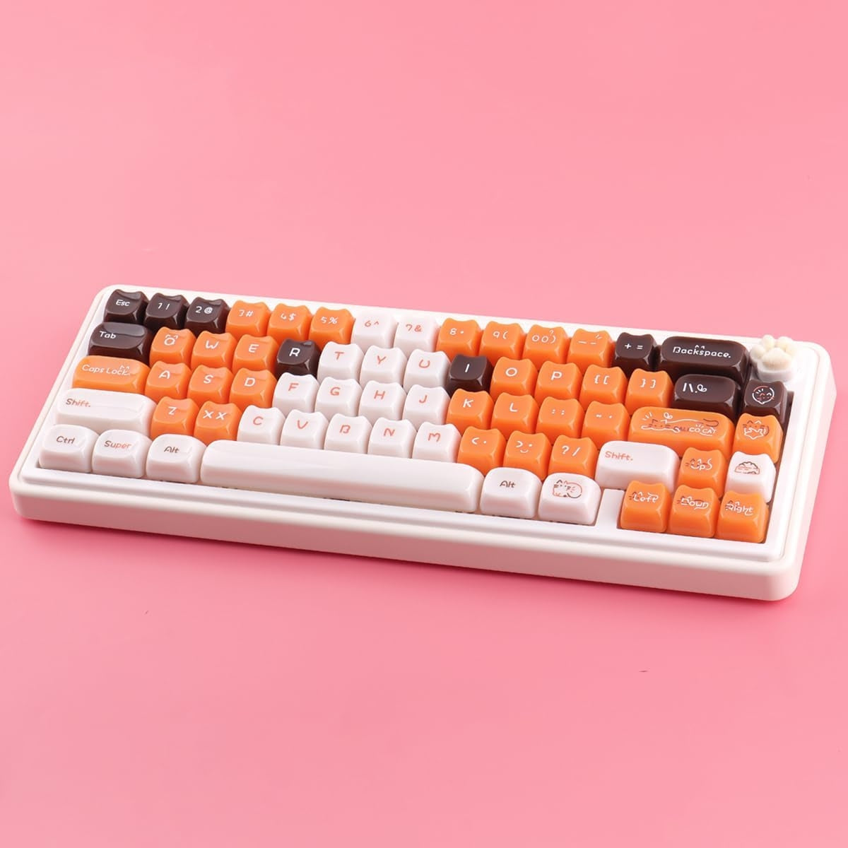 Jade Calico Cat MAO Keycaps