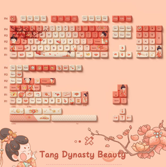 Tang Dynasty Beauty Smooth Premium  MDA PBT Keycaps