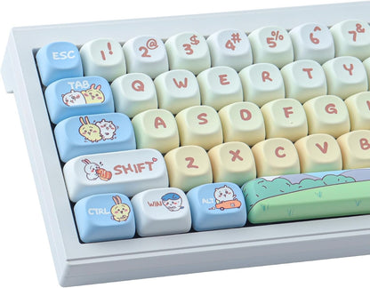 Kawaii MOA PBT Keycaps Mac Compatible
