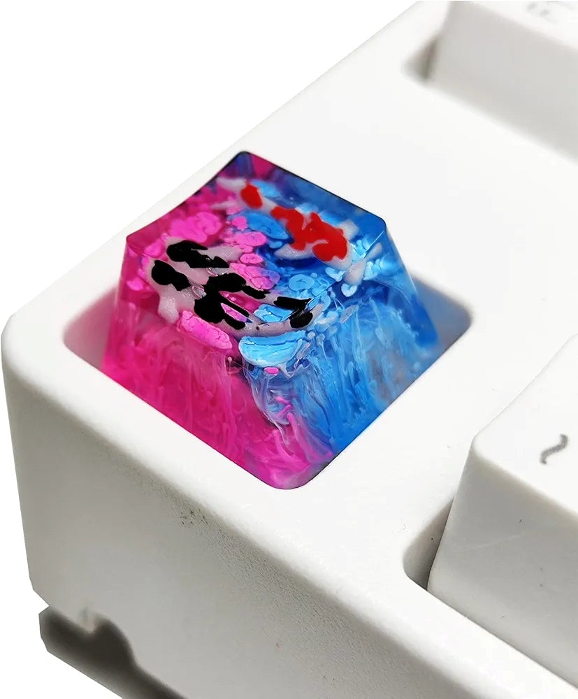 Koi Fish Resin Artisan Keycap Esc 1U