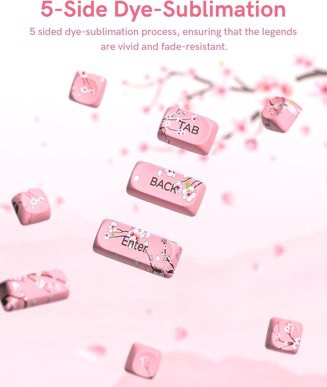 Womier Mount Fuji Sakura Spring MOA PBT Keycaps