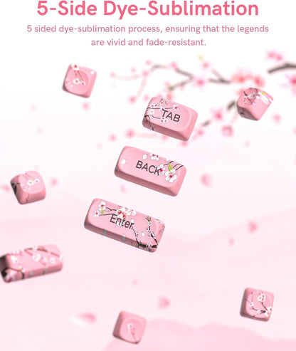Womier Mount Fuji Sakura Spring MOA PBT Keycaps