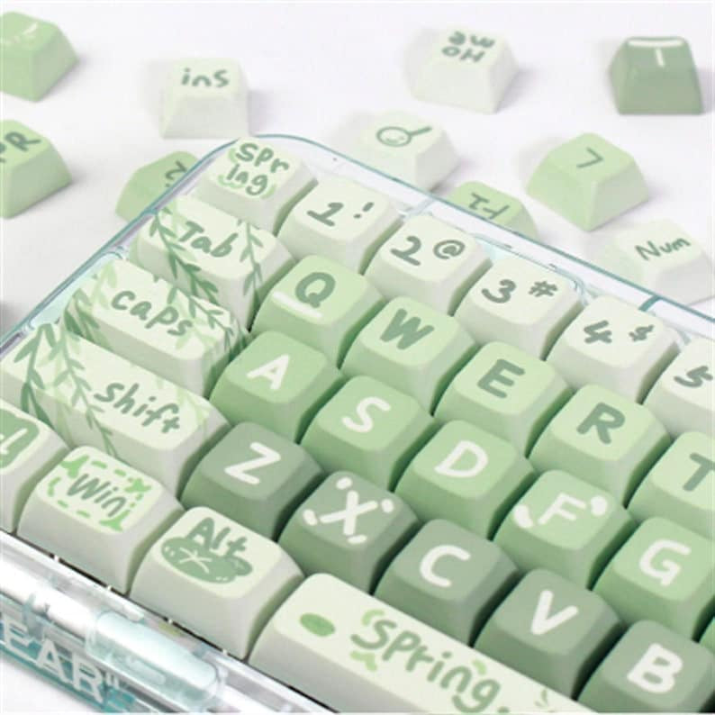 Spring Outing Matcha XDA PBT Keycaps