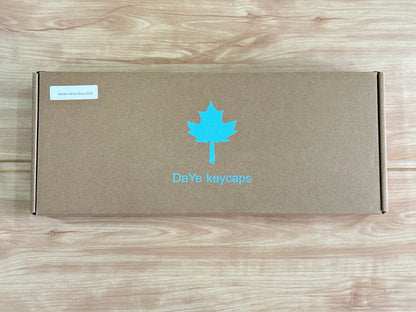 Backlit Grey Blue Thick Doubleshot OEM Keycaps 152 Keys