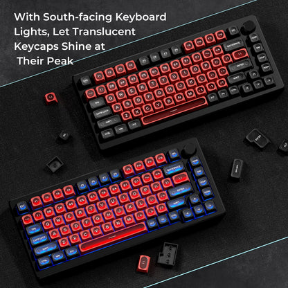 Cats Eye New Concept Red UV Printed Backlit Keycaps