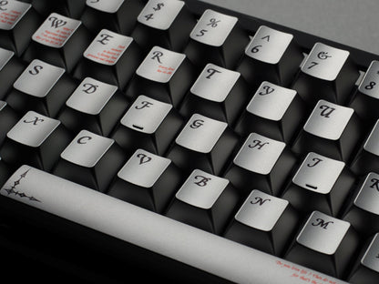 PREMIUM Time Metallic Coated Chery PBT Keycap Set