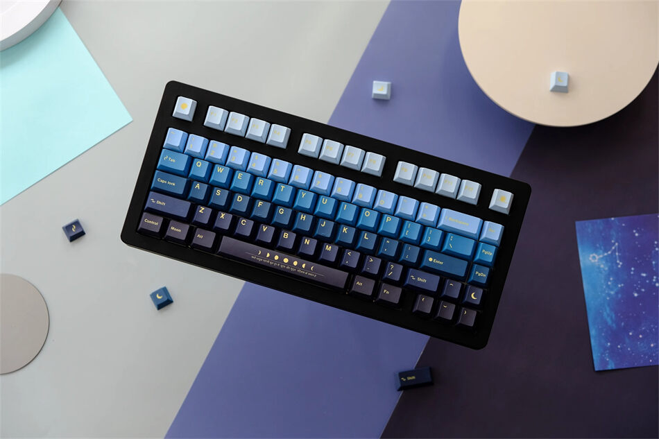 Moonrise Cherry PBT Clone Keycaps Sanskrit Encryption