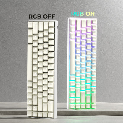 White Frost Jade Cherry PBT Keycaps