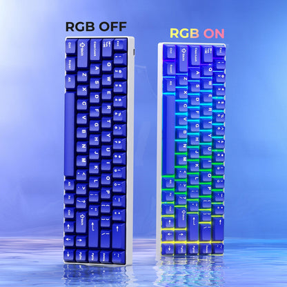 Klein Blue Frost Jade Cherry PBT Keycaps