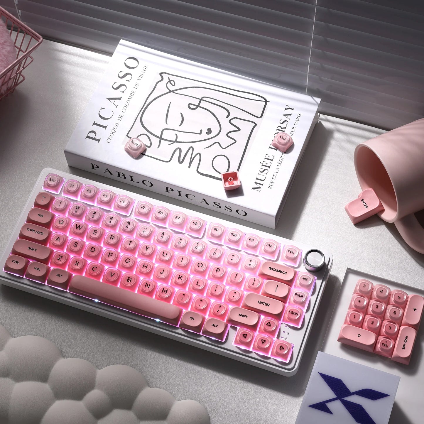 Peach Blossom HOA Profile Translucent Keycaps