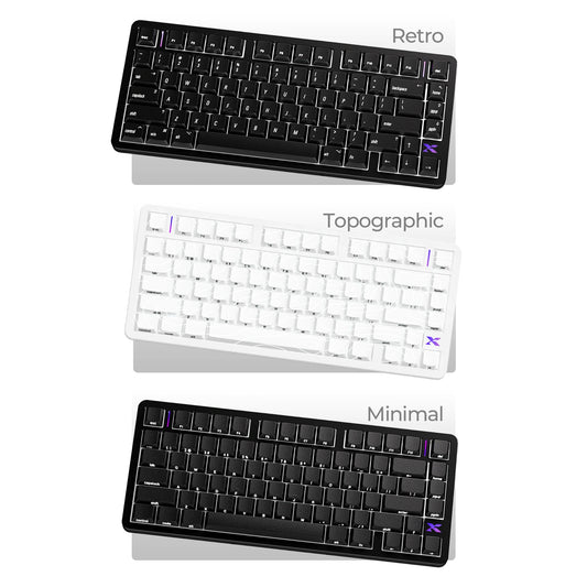 XVX Premium IMD Air Low-Profile Shine-Through 80-Key PBT Keycap Set