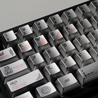 PREMIUM Time Metallic Coated Chery PBT Keycap Set