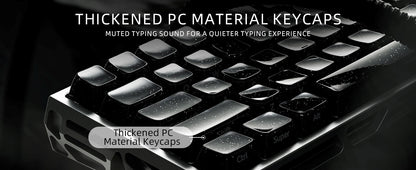 XVX Starry Sparkle Finish Black Crystal Premium MDA Keycaps