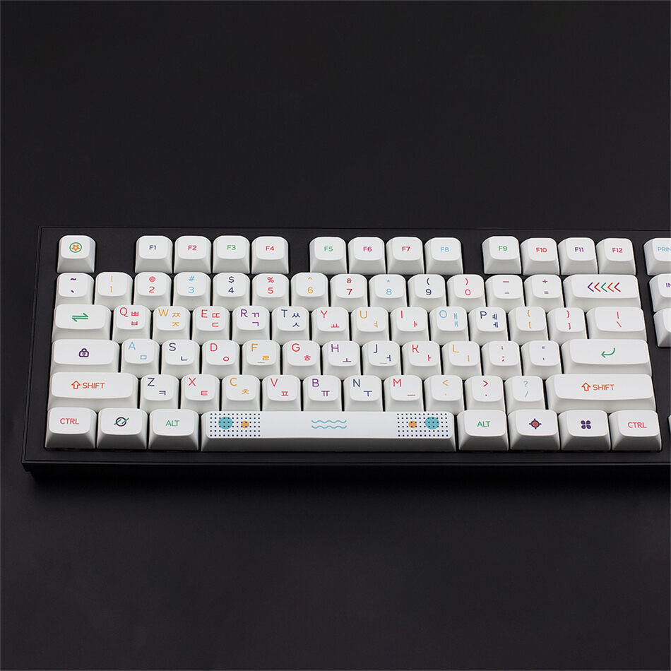 Neon Korean Sub XDA PBT Keycaps