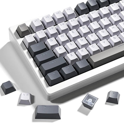 Winter Fog Top Backlit Cherry PBT Keycaps