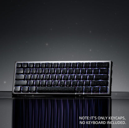XVX Starry Sparkle Finish Black Crystal Premium MDA Keycaps